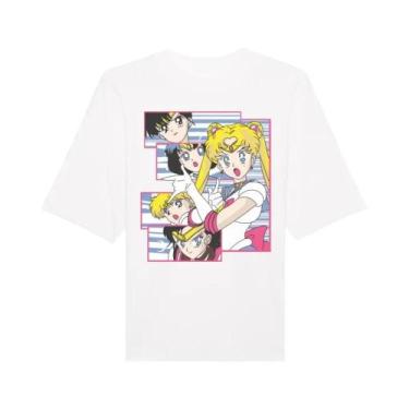 Imagem de Camiseta Gráfica Unissex Dos Anos 90 Sailor Moon Verão Algodão Streetw