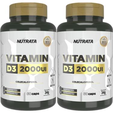 Imagem de Kit 2X Vitamina D3 - 60 Cápsulas - Nutrata-Masculino