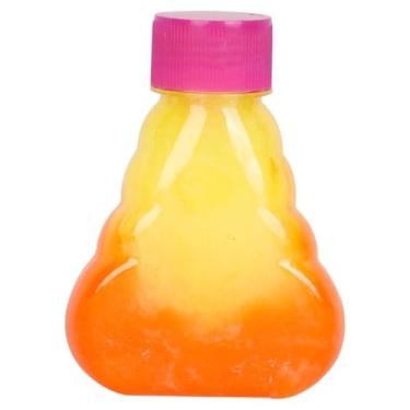 Imagem de Slime Multicolor Unicorn Poop, Garrafinha com Geleca, 160g, Cores Sortidas, Brinquedo Sensorial (Amarelo e laranja)