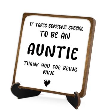 Imagem de Placa de decoração de parede Thank You Auntie, presente de gratidão para tia, lembrança preciosa da tia, placa de tia preciosa, decoração de casa, decoração de escritório, decoração de placa de