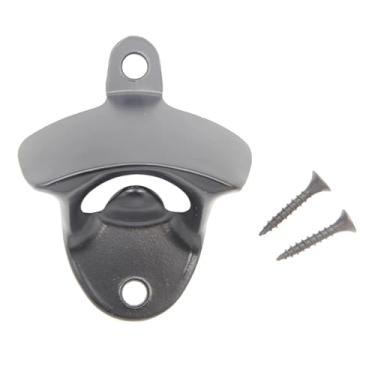 Imagem de Abridor de garrafa de cerveja montado na parede para fabricação de cerveja incluído parafusos de montagem bar bar decoração acessórios de fabricação de cerveja