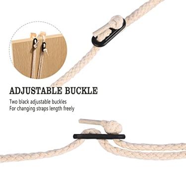 Imagem de AYNEFY Portátil Sob As Mesas Suporte para Fones de Ouvido Alça de Descanso para Os Pés Dobrável Escritório Pendurado Apoio para Os Pés Rede de Avião Ajustável Portátil Sob As Mesas Suporte para Fones de Ouvido para Viagens Utensílios Domésticos