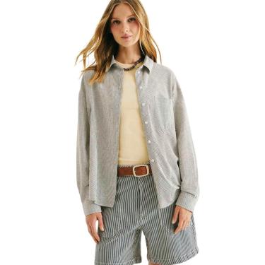 Imagem de Camisa Feminina Hering Viscolinho Preto-Feminino