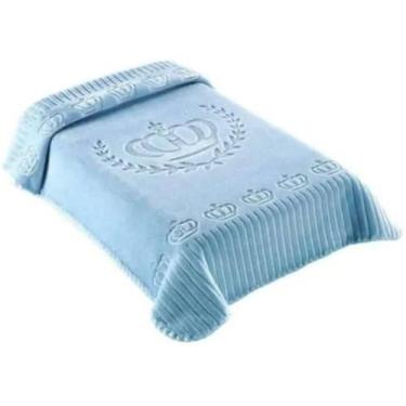 Imagem de Cobertor Bebe Colibri Azul Hipoalergenico 80x110 cm - JOLITEX