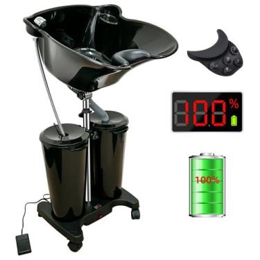 Imagem de Taça de shampoo portátil ZEYUEHUI com bomba elétrica e pulverizador