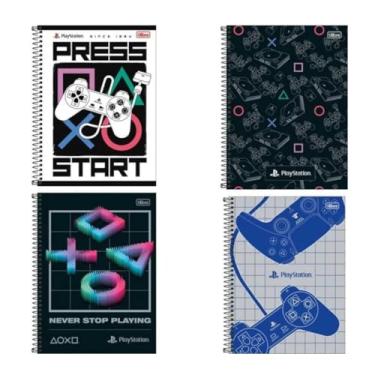 Imagem de Caderno Espiral Universitário (Grande) 1M 80Fls. C.D PlayStation Tilibra - Sortido