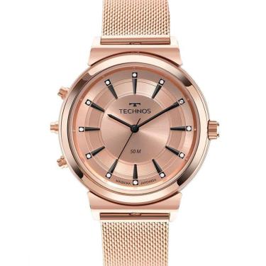 Imagem de Relógio Analógico Feminino Rosê Technos - 9T33AC/1J-Feminino