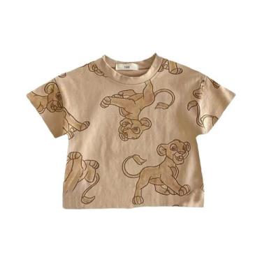 Imagem de Camisetas Infantis Com Estampa Rosa Do Mickey Mouse, 2 Peças, Tops Inf