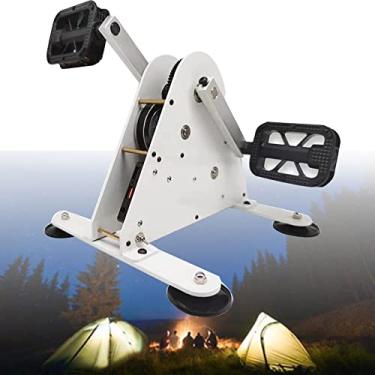 Imagem de Gerador de energia de pedal portátil, gerador manual de manivela 50W/100W, fonte de alimentação de emergência com saída USB dupla, compatível com bicicleta giratória, solução de energia ecológica