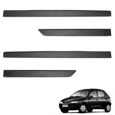 Imagem de Jogo de Friso Lateral Celta 2000 A 2005 Preto Modelo Original