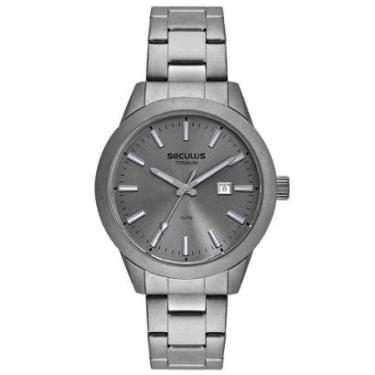 Imagem de Relógio Seculus Masculino Titânio 44171G0SVNT1-Masculino