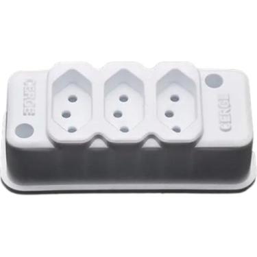 Imagem de Cerge Tomada Barra 03Tom 10A Brca