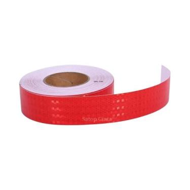 Imagem de Fita De Advertência Refletiva Vermelha À Prova d'Água Com Adesivo Fort