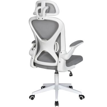 Imagem de EWUROI Cadeira de computador, aprendizagem, levantamento e rotação, escrita, escritório