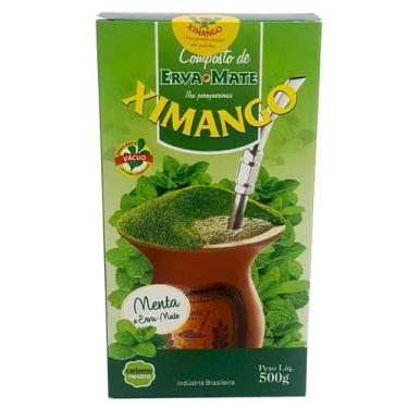 Imagem de Kit 3 Erva Mate 500g cada Chimarrão Composta Menta À Vacuo Ximango Mat