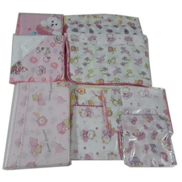 Imagem de Kit 18 Fraldas 2 Cueiro 1 Travesseiro Menina