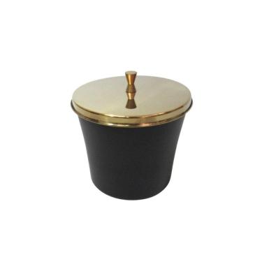 Imagem de Lixeira Dourada E Preta 3L - By Fineza