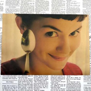 Imagem de Pintura de pôster Amelie Movie Vintage Kraft Paper 30x42cm