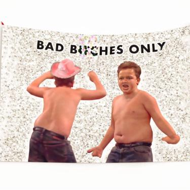 Imagem de Banner de decoração de tapeçaria para pendurar na parede Funny Meme Party 100x150cm