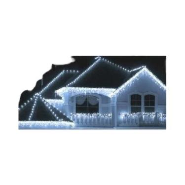 Imagem de Guirlanda De Natal Externa Com Luzes LED Em Cascata Para Decoração De 