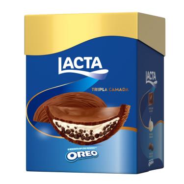 Imagem de Ovo de Páscoa Tripla Camada Oreo 320g Lacta