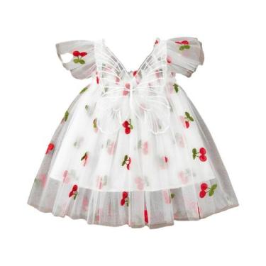 Imagem de Vestido De Princesa Para Meninas Com Bordado Floral Em Chiffon, Roupa 