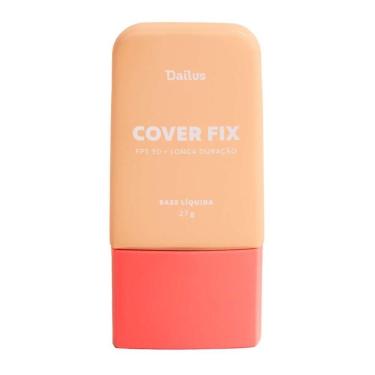 Imagem de Base Líquida Cover Fix 30ml Dailus Cobertura Perfeita e Alta Fixação D3 Claro