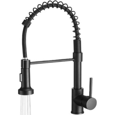 Imagem de Yab Torneira De Cozinha Gourmet Monocomando Quente e Frio De Bancada (Preto Fosco)