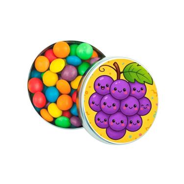 Imagem de Latinha Lembrancinha Personalizada Uvinhas Fofas