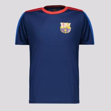 Imagem de Camisa Barcelona Dryfit T-Shirt Juvenil Marinho e Vermelha, 14 ANOS