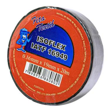 Imagem de Fita Isolante Auto Fusão 19mm x 20 Metros Tecido - EURO - FI20TEXTIL