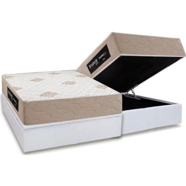 Imagem de Conjunto Box Baú Casal + Colchão Molas Inovaflex D33 Inova Plus