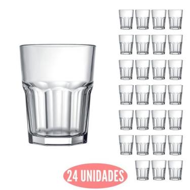 Imagem de Conjunto 24 Mini Copos Dose Bristol 60ml Shot Cachaça Nadir - NADIR FI