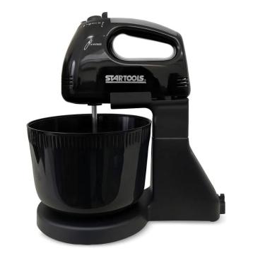 Imagem de Batedeira Elétrica de Mesa 7 Velocidades com Tigela 2L 250W Preta para Uso Doméstico 110V