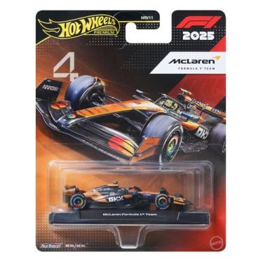 Imagem de Carrinho Hot Wheels Premium Formula 1 McLaren Team 4 JKD88