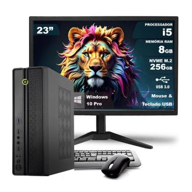Imagem de Computador Completo On SLIM I5 8GB 256GB NVMe Win10 Monitor 23
