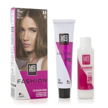 Imagem de Coloração Yamá Beauty Care Mini Kit Fashion Color 8.0 - Yama Expert
