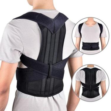 Imagem de Espaldeira Colete Postura Ergonômica Com Malha Respirável E Hastes De 