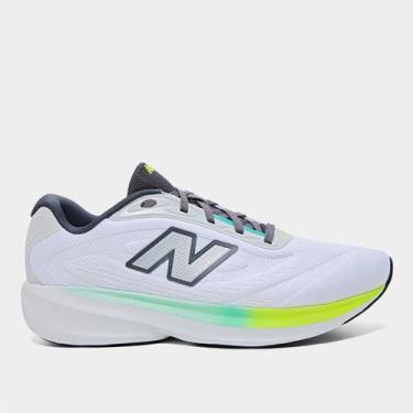 Imagem de Tênis New Balance Fresh Foam 680V9 Masculino, Branco, Cinza, 43
