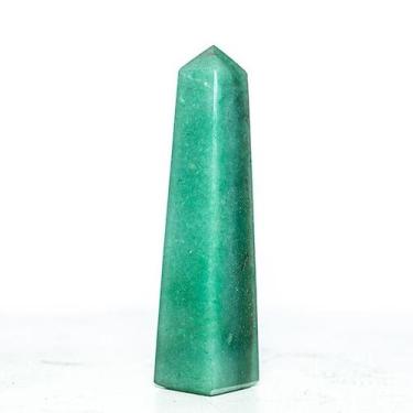 Imagem de Obelisco Quartzo Verde Natural 10 a 12 cm 100 a 200g - Tipo B - Crista