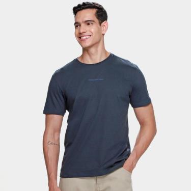 Imagem de Camiseta Calvin Klein Jeans Logo Masculina, Marinho, M