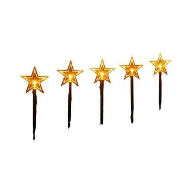 Imagem de Luzes De Natal À Prova d'Água Com Energia Solar, 5 Peças, Floco De Nev