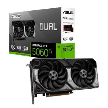 Imagem de Gpu Asus Rtx 5060 Ti Dual 2x 16gb - 128 Bits - Hdmi/3x Dp - 90yv0mh0-m