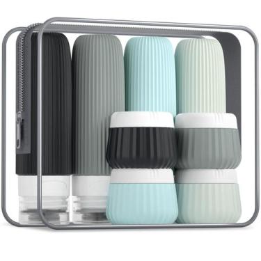Imagem de Garrafas de viagem Mrsdry, pacote com 8, bolsa transparente, 90 ml, ap