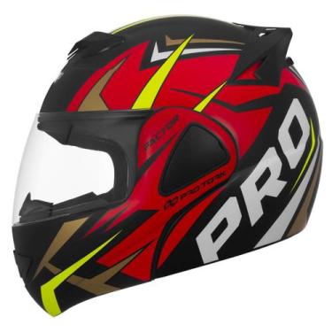 Imagem de Capacete Moto Escamoteável Pro Tork V-Pro Jet Factor Fosco Masculino F