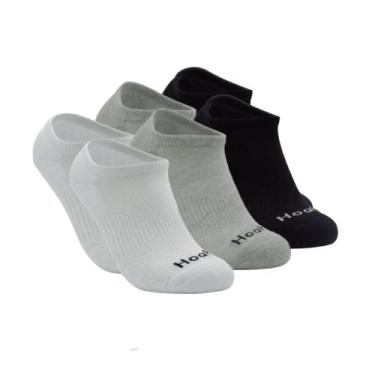 Imagem de Kit 3 Pares de Meias 39/43 Soquete Atoalhada Preto/Branco/Cinza 004HOM