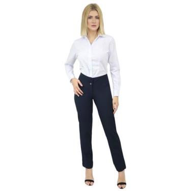 Imagem de Calça Skinny - Calça Social Feminina - DEMORGAN, Marinho