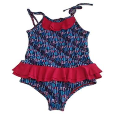 Imagem de Maiô estampado infantil com babado mais corpo - MAIS CORPO MODA PRAIA 
