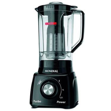 Imagem de Liquidificador Mondial Turbo Power L-99 FB 550W 2,2L com Filtro 3 Velocidades Preto 110V