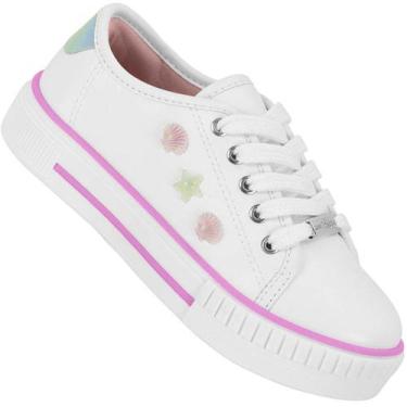Imagem de Tenis Infantil Molekinha 2565.104 Meninas, Branco, 31